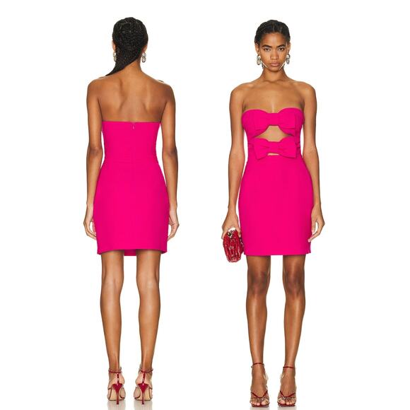 The New Arrivals by Ilkyaz Ozel | NWT Mini Kika Dress in Hot Pink | Sz 38 / US 6 - Picture 1 of 9